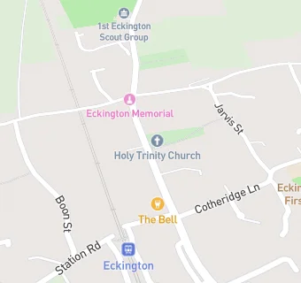 map for Eckington Stores