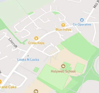 map for Holywell C of E Academy