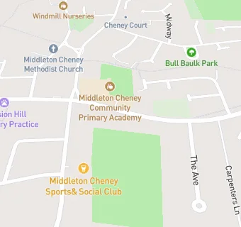 map for Middleton Cheney Pharmacy