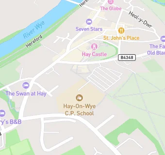 map for Hay-On-Wye C.P. School