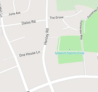 map for Ipswich Sports Club