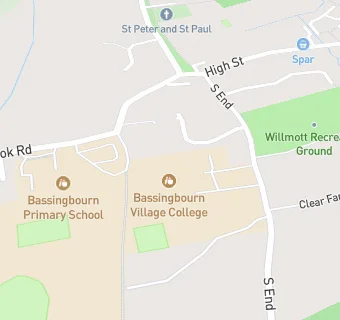 map for Bassingbourn Village College