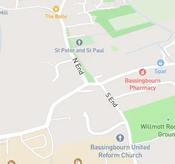 map for Bassingbourn Dental Practice