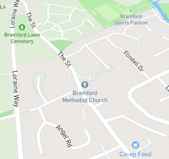 map for The Bramdford Cock