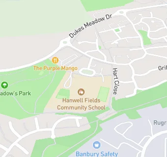 map for Hanwell Fields Community School