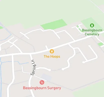 map for The Hoops Public House