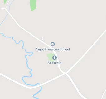 map for Ysgol Gynradd Tregroes