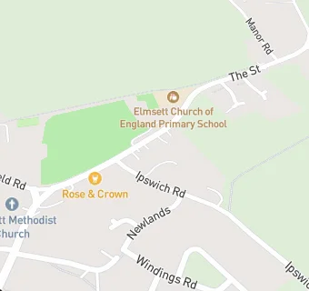 map for Elmsett CofE VC Primary School