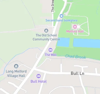 map for The Mill- Long Melford