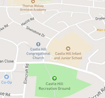 map for Castle Hill Junior School