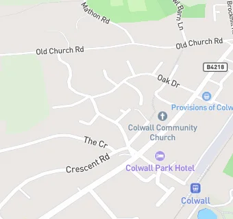 map for Colwall Surgery