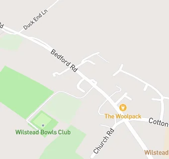 map for Wilstead Bowls Club