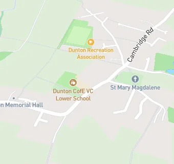 map for Dunton CofE Junior School