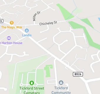 map for Chicheley Park Service Station