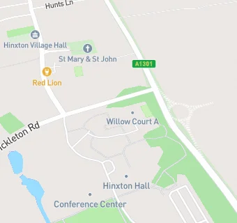 map for Restaurant Associates Venues at Hinxton Hall