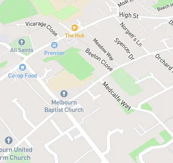 map for Melbourn Dental Practice