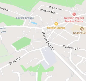 map for Favorite Chicken - Newport Pagnell