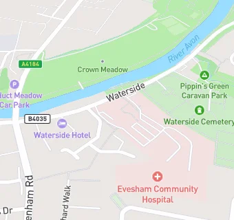 map for Evesham Health Services Social Club