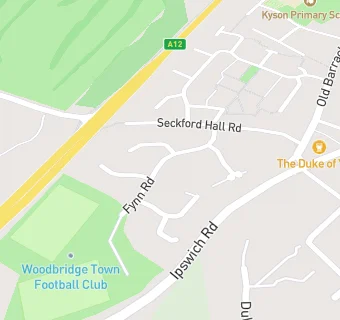 map for Woodbridge Town FC