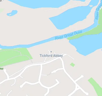 map for Tickford Abbey