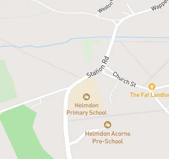 map for Helmdon Primary School