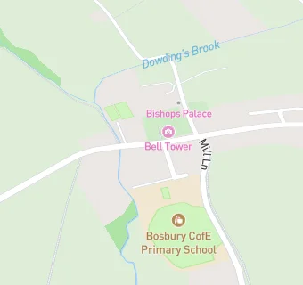 map for Bosbury Cricket Pavilion