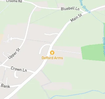 map for The Defford Arms