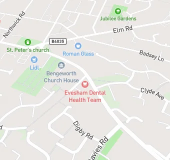 map for Evesham Dental Health Team