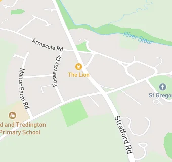 map for The Lion Treddington