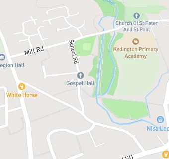 map for Kedington Surgery