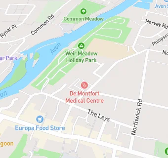 map for Demontfort Medical Centre