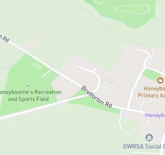 map for Honeybourne Harriers Football Club