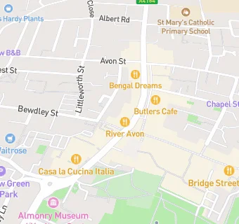 map for New River Avon Chinese Restaurant