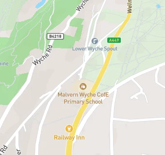 map for Malvern Wyche CofE Primary School