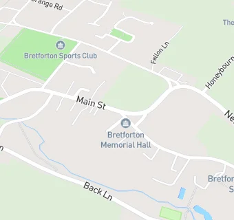 map for Bretforton Memorial Hall