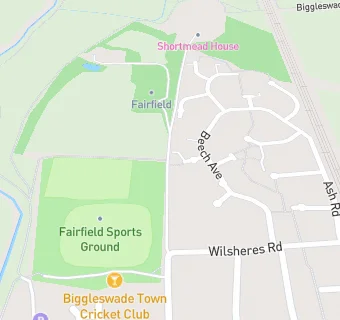 map for Biggleswade Town Cricket Club