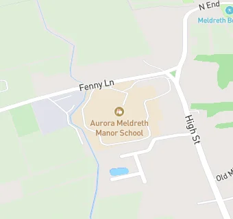 map for Aurora Meldreth Manor School