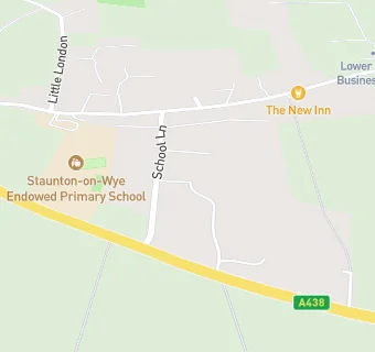 map for Staunton on Wye Primary School - Alliance in Partnership