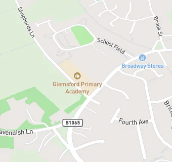 map for Glemsford Community Primary School