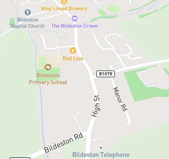 map for Bildeston Health Centre