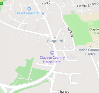 map for Claydon Hotel