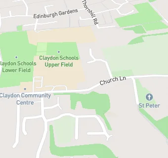 map for Claydon High School