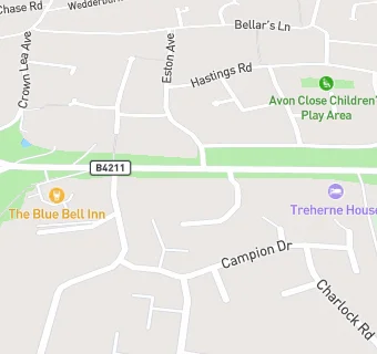 map for The Bluebell Inn