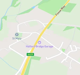 map for The Halford Bridge Inn