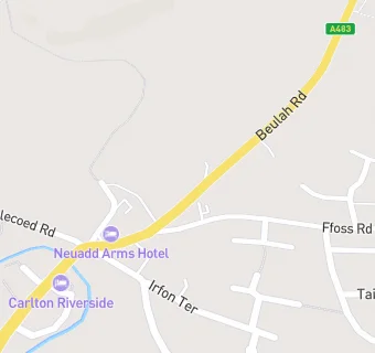 map for Llanwrtyd Wells Auto Services