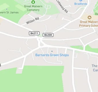 map for Barnards Green Fish Bar