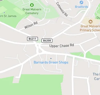 map for Barnards Green Pharmacy