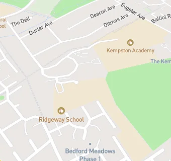 map for Ridgeway School