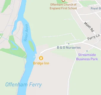 map for The Bridge Inn & Ferry