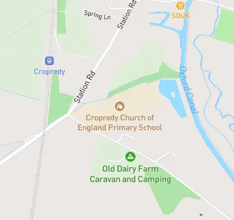 map for Cropredy Pre-School